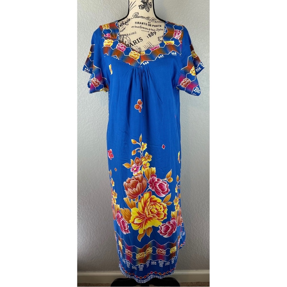 Design by Hengky Tropical Print Tunic Dress, size Medium